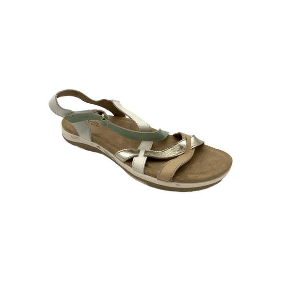 Earth Shoes - Earth Women's Sterling Sport Sandal White/Gold - Medium